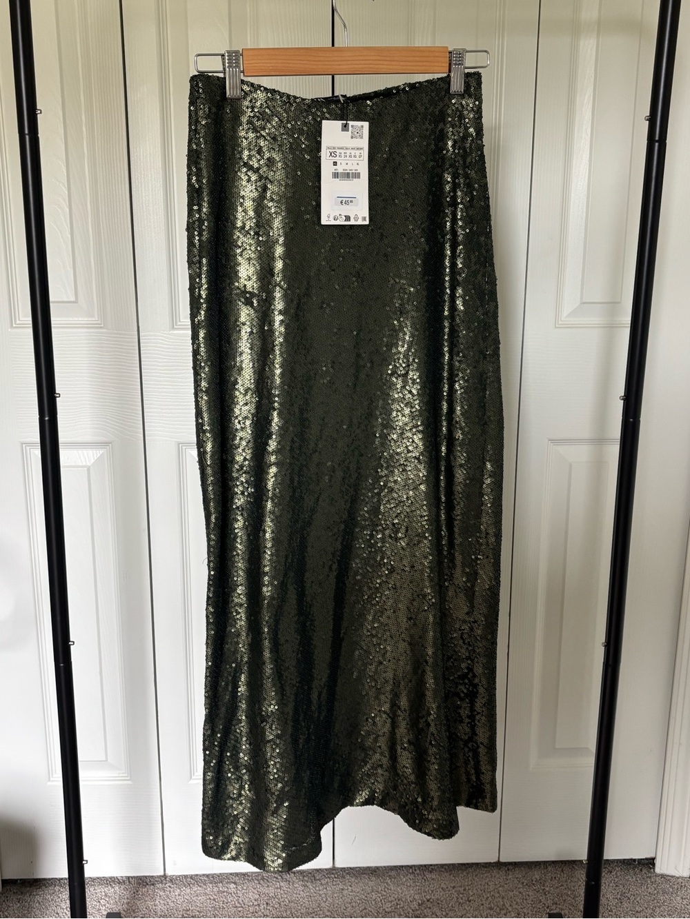Zara Sequin Maxi Skirt